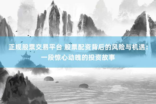 正规股票交易平台 股票配资背后的风险与机遇：一段惊心动魄的投资故事