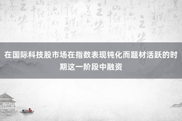 在国际科技股市场在指数表现钝化而题材活跃的时期这一阶段中融资